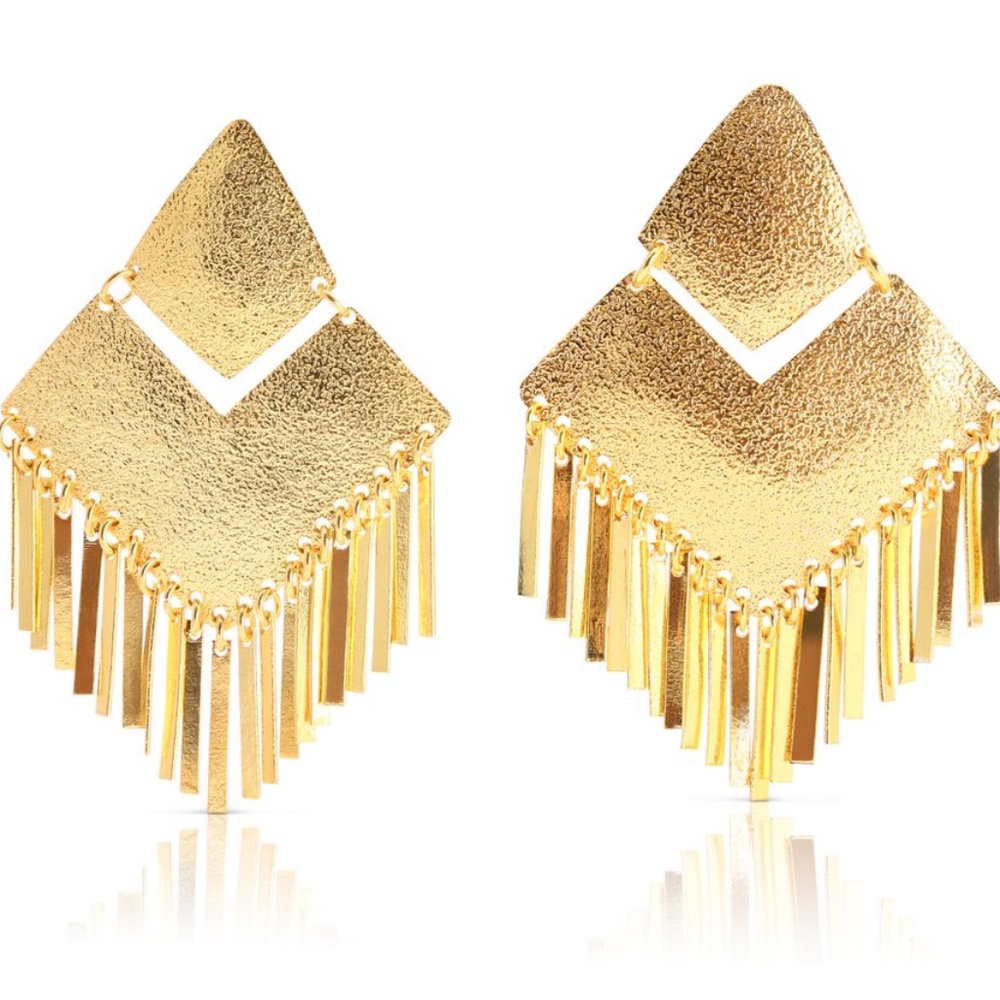 Gold Fringe Earrings